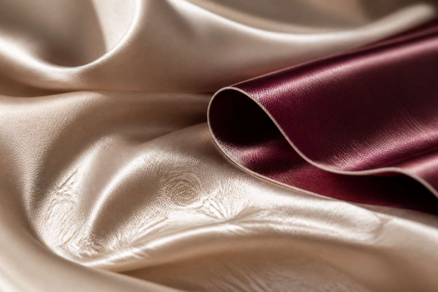 Fine silk textile craftsmanship